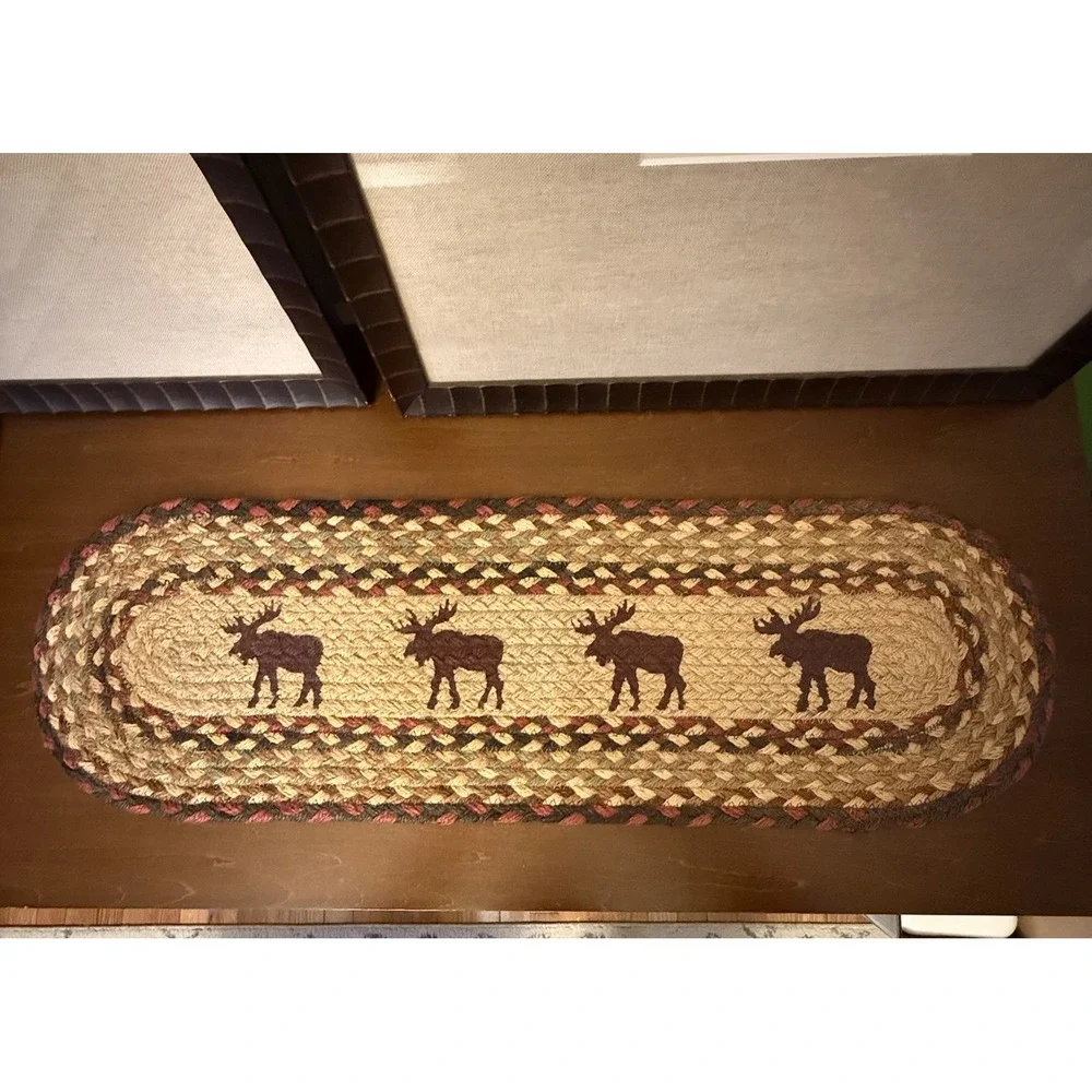 Earth Rugs Table Runner Stair Tread Moose 27